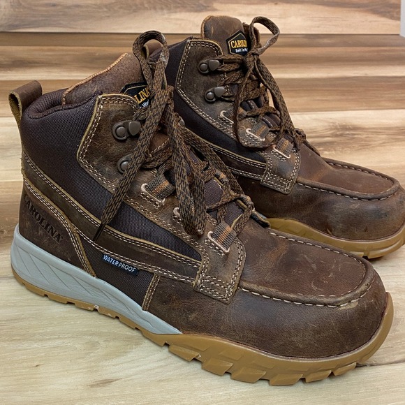 Carolina Other - Carolina Waterproof Moc Toe Work Boots Brown Leather EH SR Mens 9.5D CA5593